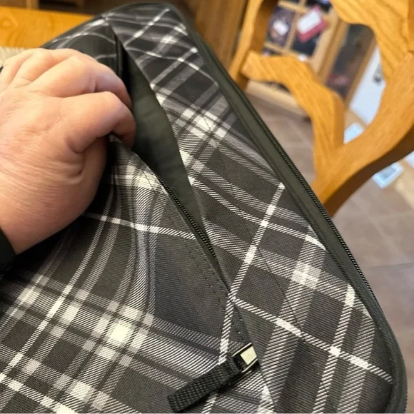 Thirty-One Blk Pick Me Plaid Perfect Party Hot Cold Tote & Serving Utensils NWT - Picture 7 of 9